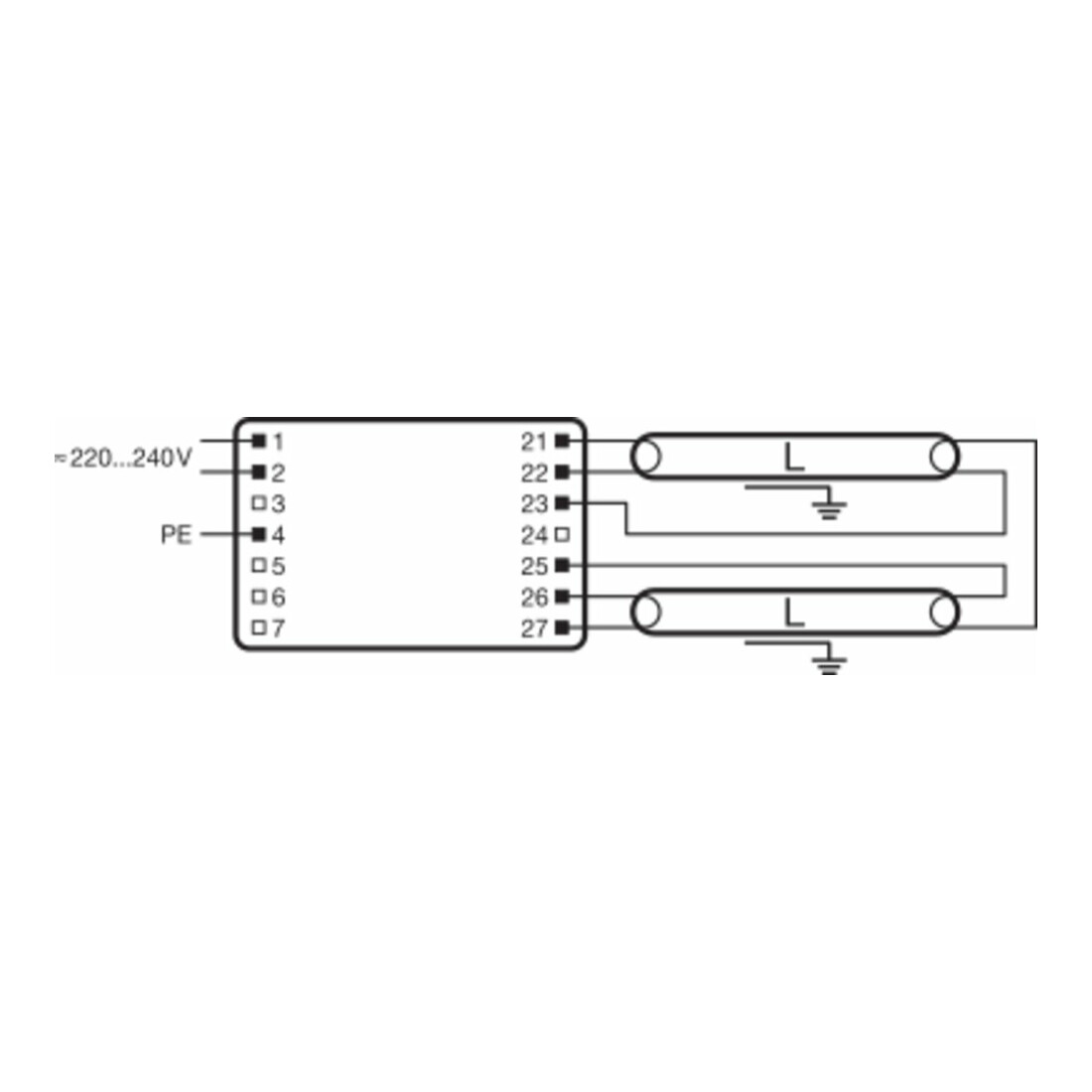 OSRAM Ballast électronique EVG QT-FQ2x80/230240F/CW