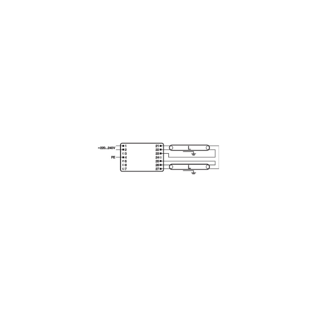 OSRAM Ballast électronique EVG QT-FQ2x80/230240F/CW