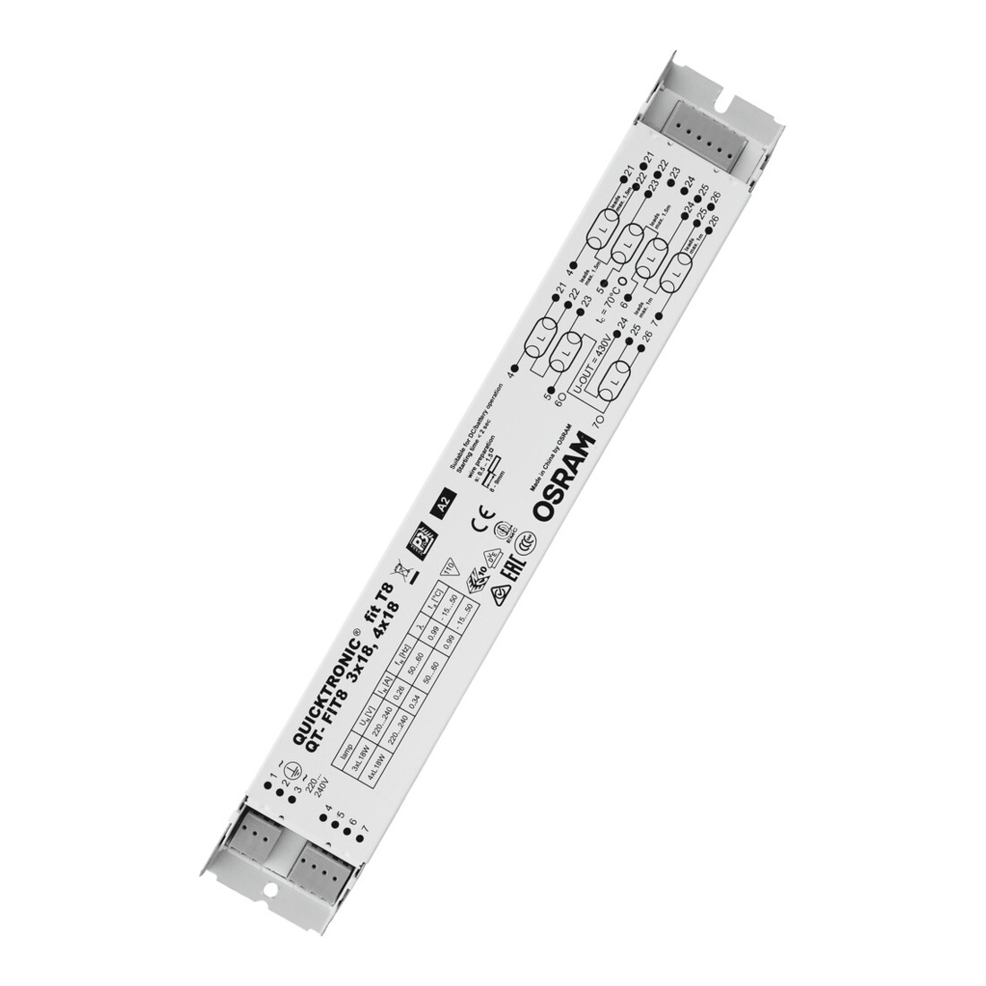 OSRAM Ballasts électroniques EVG QT-FIT83/4X18220-240