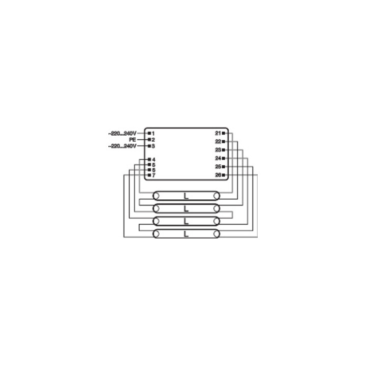 OSRAM Ballasts électroniques EVG QT-FIT83/4X18220-240