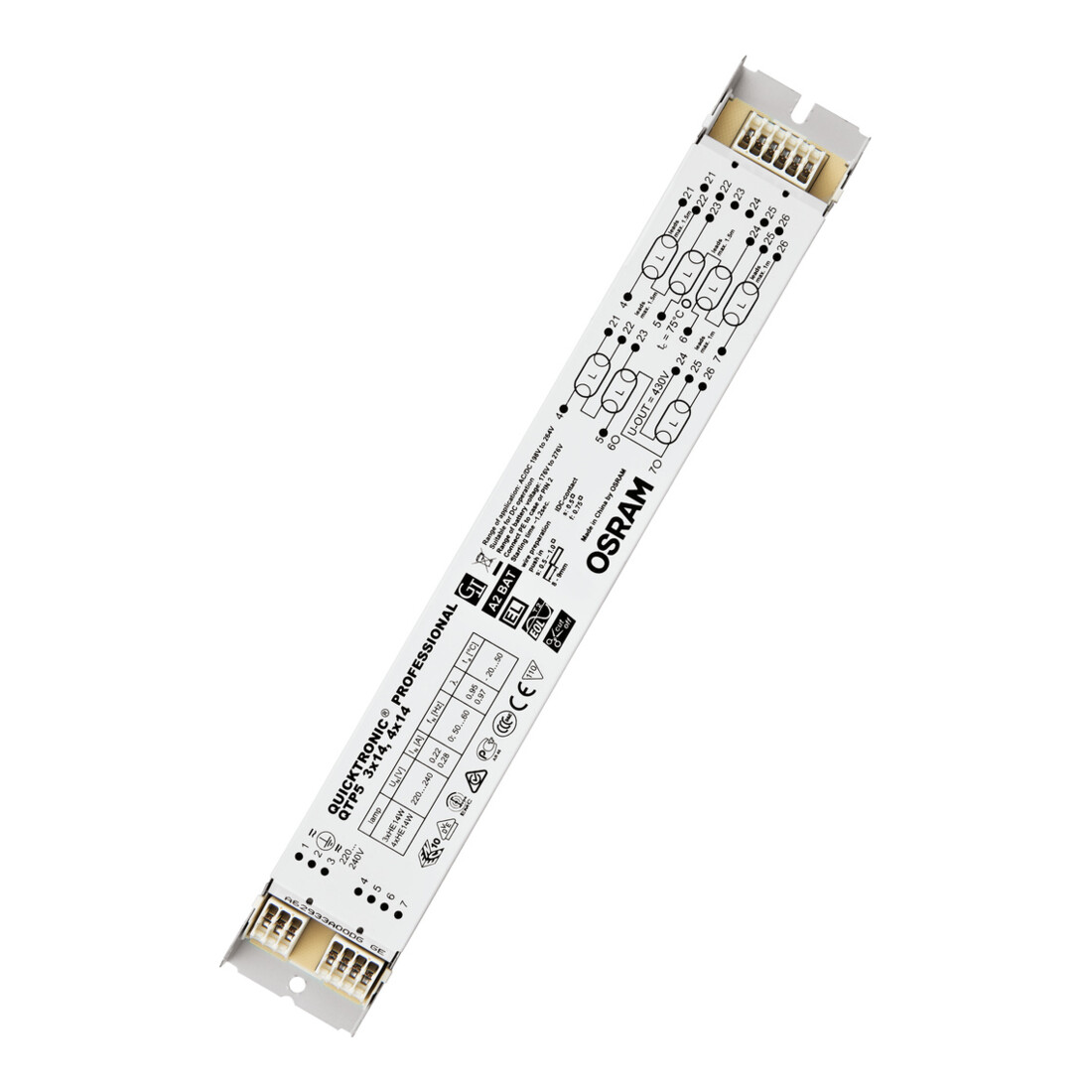 OSRAM Ballasts électroniques EVG QTP5 3x14,4x14