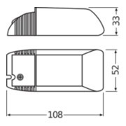 OSRAM BETRIEBSGERÄTE Elektronischer Trafo HTM105/230-240-3