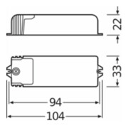 OSRAM BETRIEBSGERÄTE Elektronischer Trafo HTN 75/230-240 I-3