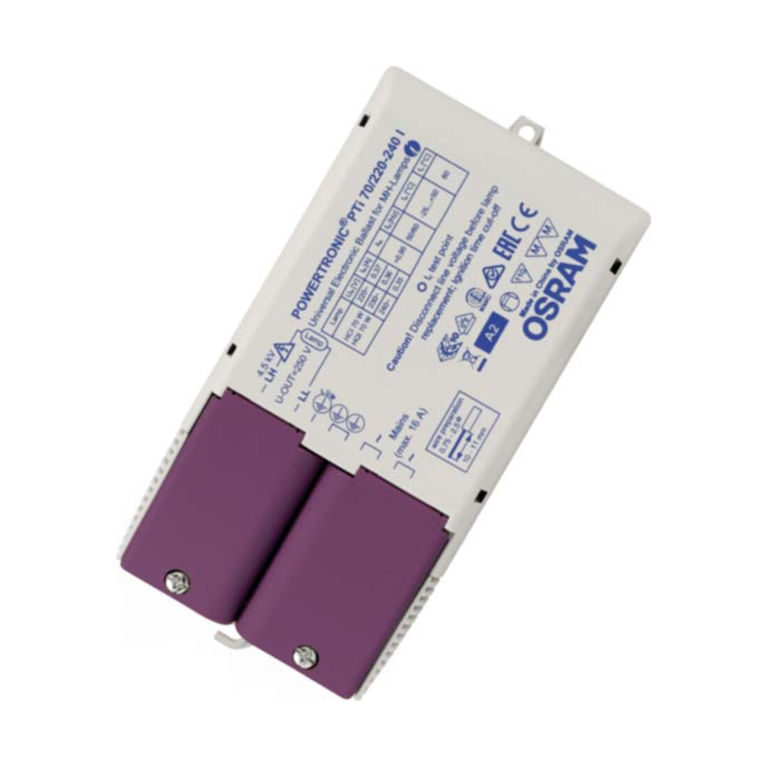 OSRAM BETRIEBSGERÄTE Elektronischer Trafo PTi 70/220-240 I