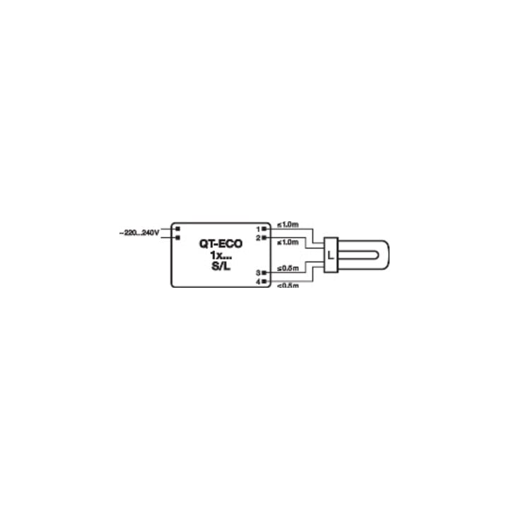 OSRAM BETRIEBSGERÄTE Elektronischer Trafo QTECO1x4-16/220-240S