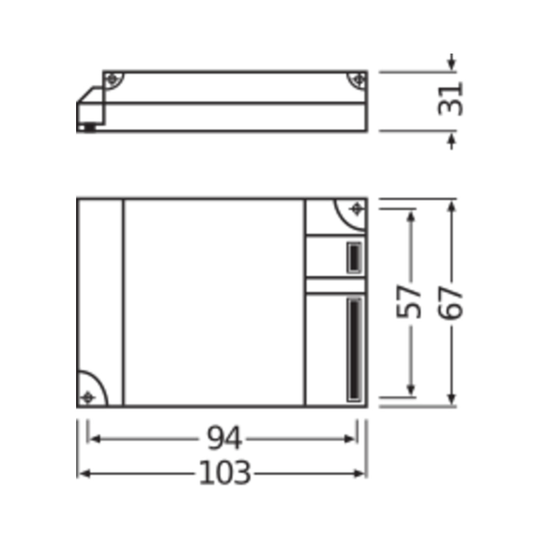 OSRAM BETRIEBSGERÄTE Elektronischer Trafo QTPM1X26-42/220-240S