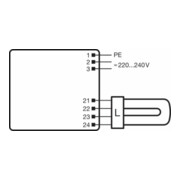 OSRAM BETRIEBSGERÄTE Elektronischer Trafo QTPM1X26-42/220-240S-4