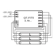 OSRAM BETRIEBSGERÄTE EVG QT-FIT5 3X14, 4X14-4