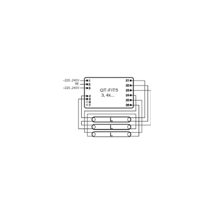 OSRAM BETRIEBSGERÄTE EVG QT-FIT5 3X14, 4X14