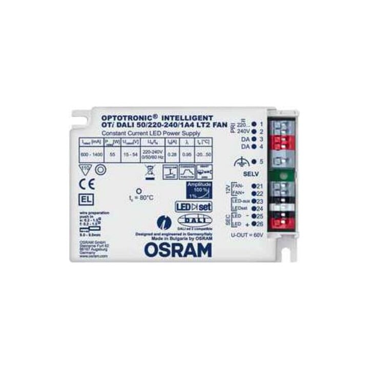 OSRAM BETRIEBSGERÄTE LED-Konverter 600...1400mA, 50W OTiDALI502202401A4LT
