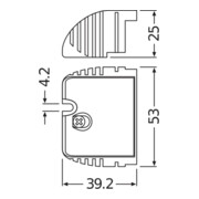 OSRAM BETRIEBSGERÄTE Couvercle OT CABLE CLAMP E-STY-5
