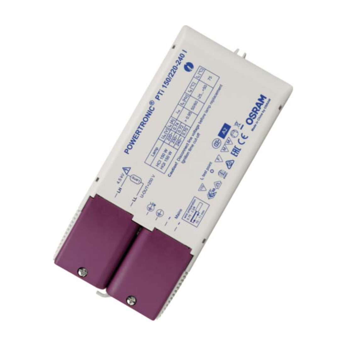 OSRAM BETRIEBSGERÄTE Transformateur électronique PTi 150/220-240 I