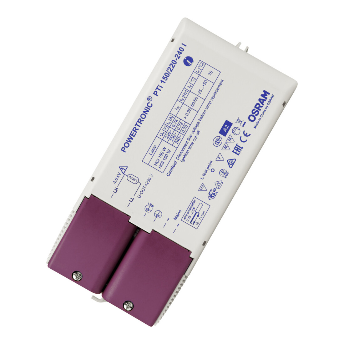 OSRAM BETRIEBSGERÄTE Transformateur électronique PTi 150/220-240 I