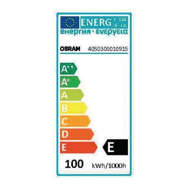 Osram Glühlampe 100W E27 innen mattiert stoßfest 10St./VE