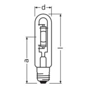 OSRAM LAMPE Halogenmetalldampflampe HQI-T 400/N E40 12X1-4