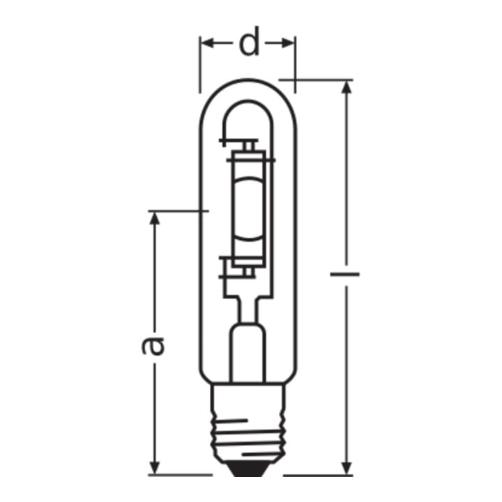 OSRAM Lampe halogénure métallique HQI-T 400/N E40 12X1