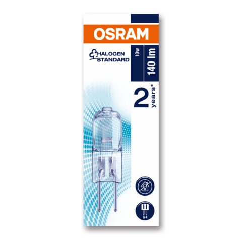 OSRAM LAMPE Halostar NV-Lampe 10W 12V G4 450GdC 64418