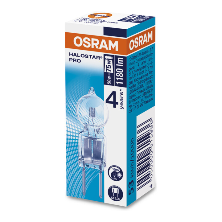 OSRAM Lampe Halostar PRO 50W 12V GY6,35 64440