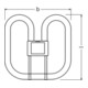 OSRAM LAMPE Kompaktlampe CFL SQUARE 2B28/827ORB4P 28/827 4-PIN-4