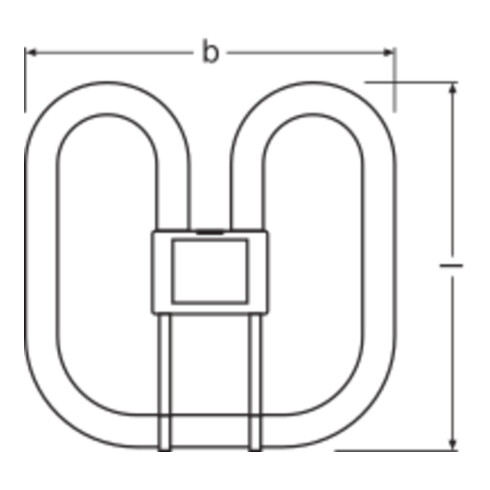OSRAM LAMPE Kompaktlampe CFL SQUARE 2B28/827ORB4P 28/827 4-PIN