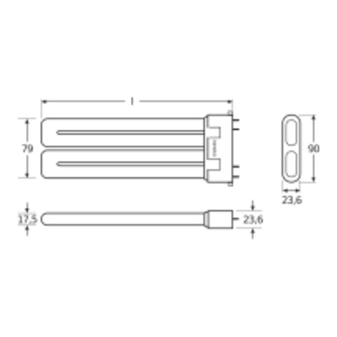 OSRAM LAMPE Kompaktleuchtstofflampe DULUX F18W/840