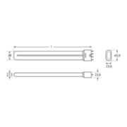 OSRAM LAMPE Kompaktleuchtstofflampe DULUX L24W/840-2