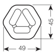 OSRAM LAMPE Kompaktleuchtstofflampe DULUX T/E32W/830IN-2