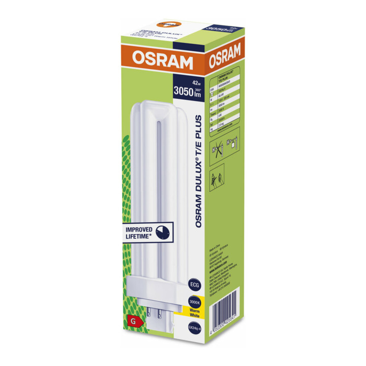 OSRAM LAMPE Kompaktleuchtstofflampe DULUX T/E42W/830
