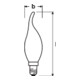 OSRAM LAMPE LED-Kerzenlampe E14 827 LEDPCLBA404827FILE14