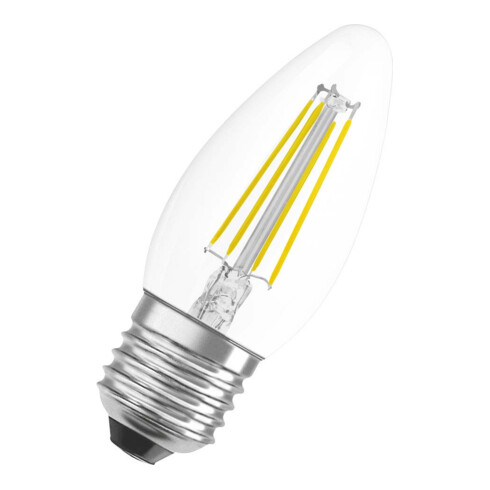 OSRAM LAMPE LED-Kerzenlampe E27 827 LEDPCLB404W827FILE27