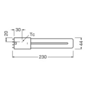 OSRAM LAMPE LED-Kompaktlampe 2G11, 840 DULUXL18LED8W/840HF-4