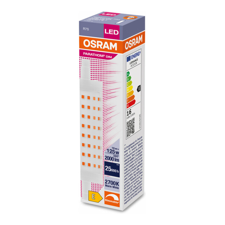 OSRAM LAMPE LED-Lampe 118mm R7s, 827, dim. LEDPL118125D16827R7S