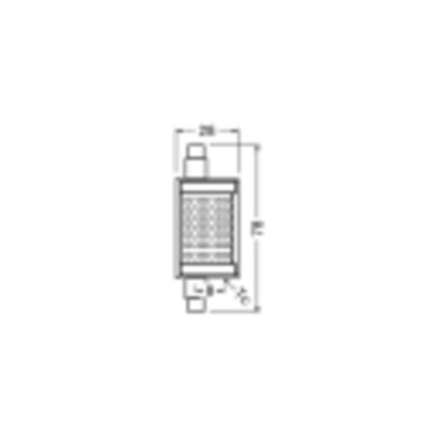 OSRAM LAMPE LED-Lampe 78mm R7s, 827, dim. LEDPLI78100D12827R7S