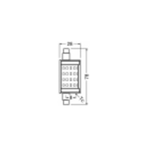 OSRAM LAMPE LED-Lampe 78mm R7s, 827, dim. LEDPLI7875D9,5827R7S