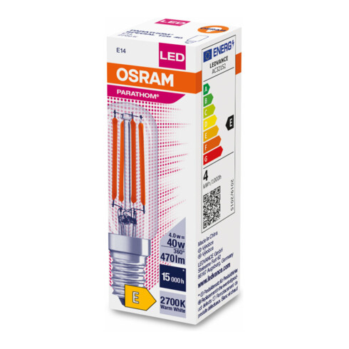 OSRAM LAMPE LED-Lampe E14 827, SPC.T26 SPC.T265 4W 2700E14