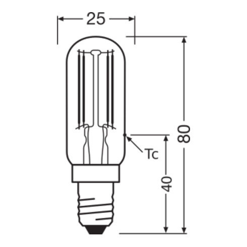 OSRAM LAMPE LED-Lampe E14 827, SPC.T26 SPC.T265 4W 2700E14