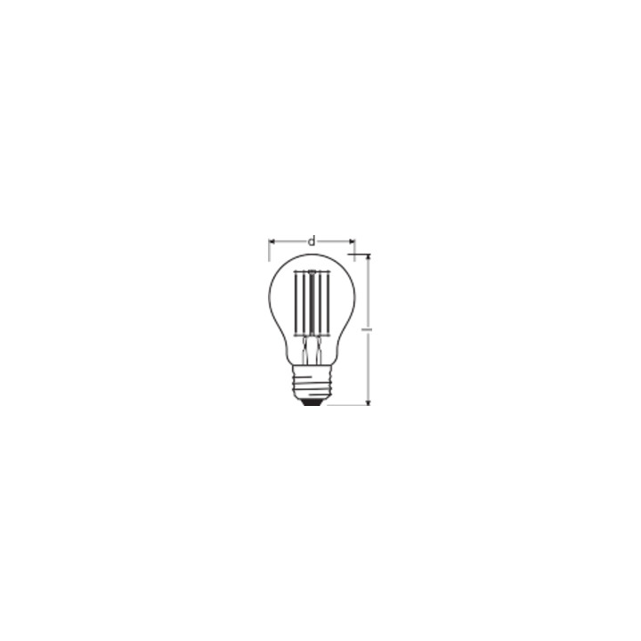 OSRAM LAMPE LED-Lampe E27 827 LEDPCLA10010W827FE27