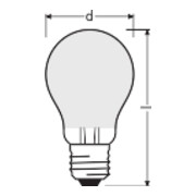 OSRAM LAMPE LED-Lampe E27 827 PCLA606,5W827GLFRE27-4