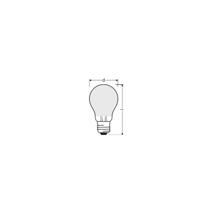 OSRAM LAMPE LED-Lampe E27 840 PCLA606,5W840GLFRE27