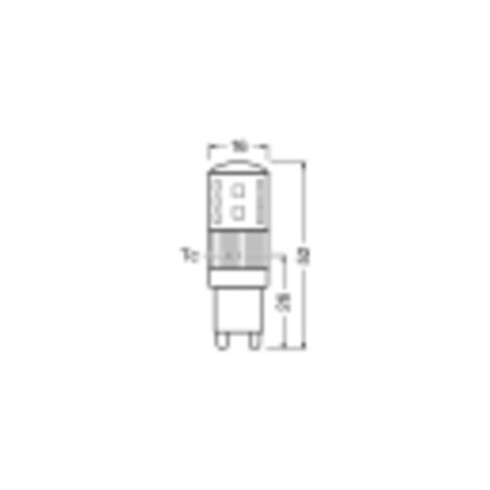 OSRAM LAMPE LED-Lampe G9 827, dim. LEDPPIN30DCL3W/827G9