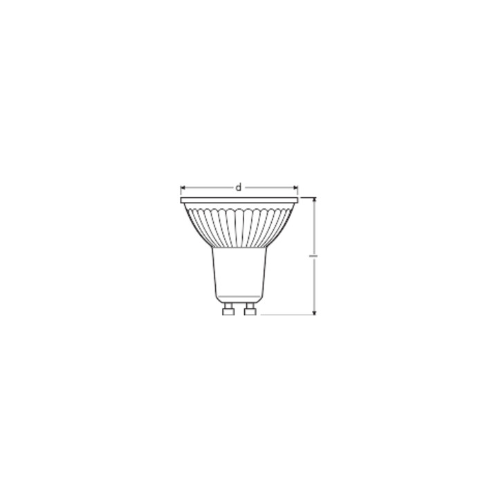 OSRAM LAMPE LED-Reflektorlampe PAR16 GU10, 930, dim. LPPPR16D3536 3,4W930