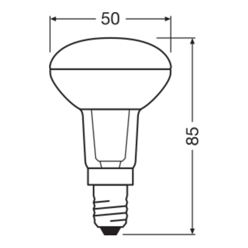 OSRAM LAMPE LED-Reflektorlampe R50 E14, 827 SMART#4058075607835