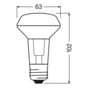 OSRAM LAMPE LED-Reflektorlampe R63 E27, 827 SMART#4058075607873-4