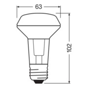 OSRAM LAMPE LED-Reflektorlampe R63 E27, 927, dim. SMART#4058075607897-3