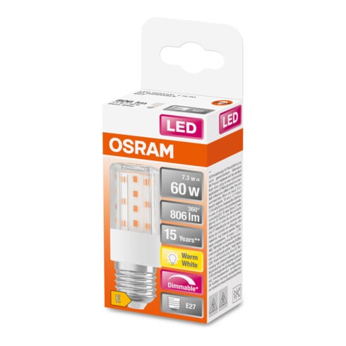 OSRAM LAMPE LED-Slim-Lampe E27 827, dim. LEDTSLIM60D7,3827E27