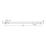 OSRAM LAMPE LED-Tube T8 f. EVG 865 ST8PROU-1.2M15W865HF-2