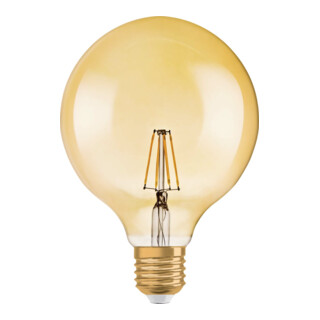 OSRAM Lampe LED Vintage E27, 825, dimmable, 1906GLOBE6,5/824FGD