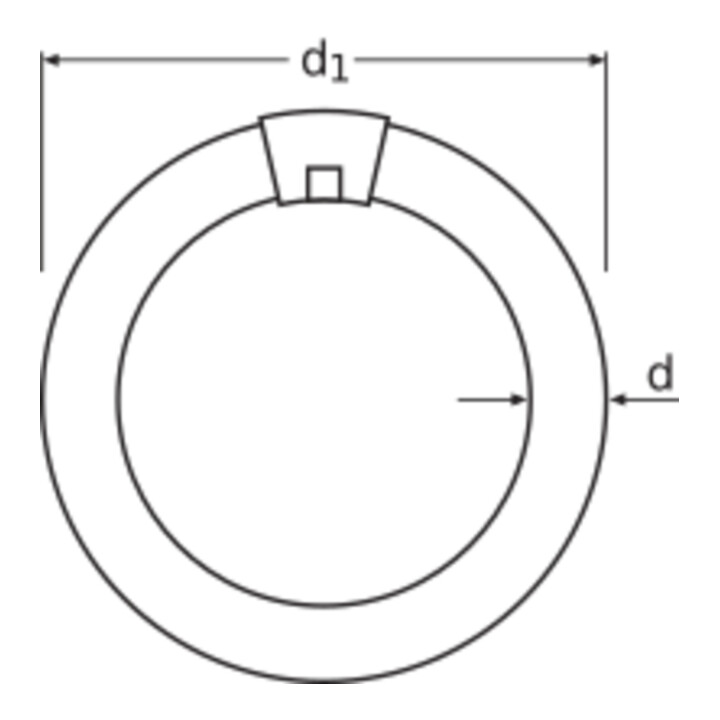 OSRAM LAMPE Leuchtstofflampe G10q ringförmig L 22W/865 C