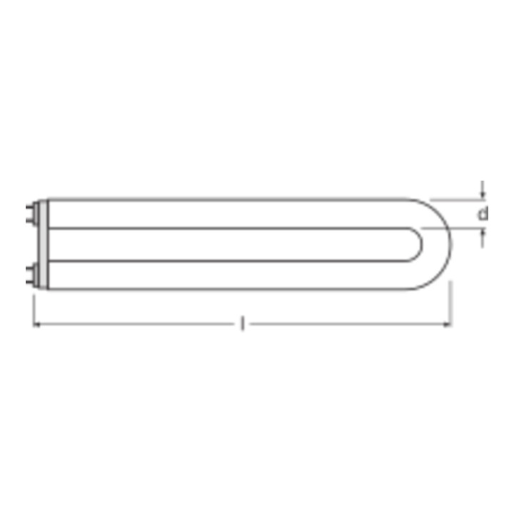 OSRAM LAMPE Leuchtstofflampe U-Form L 58W/840 U