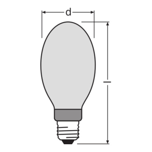 OSRAM LAMPE Powerstar-Lampe E40 HQI-E 250/D PRO COAT